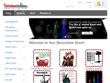 Tablet Screenshot of christmasoutdoordecorating.com